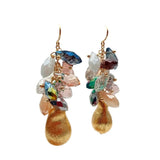 Teardrop Crystal Dangle Hook Earrings