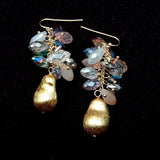 Teardrop Crystal Dangle Hook Earrings