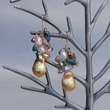 Teardrop Crystal Dangle Hook Earrings
