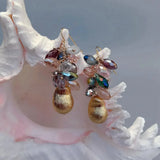 Teardrop Crystal Dangle Hook Earrings