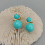 8.5mm-14mm Sea Shell Pearl Round Stud Earrings