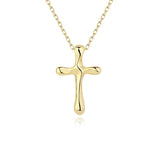 925 Silver Cross Pendant Necklace for Women Girls Clavicle Chain Gift