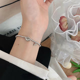 Cloud Rainbow Bracelet 925 Sterling Silver Girls Chain Hip Hop Christmas Gift