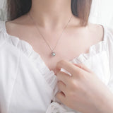 Moonstone Necklace 925 Silver Pendant for Women