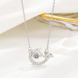 YYSUNNY Small Dolphin Pendant Necklace Sterling Silver 925 Women Girls Jewelry