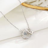 YYSUNNY Small Dolphin Pendant Necklace Sterling Silver 925 Women Girls Jewelry