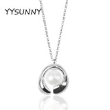 S925 Sterling Silver Pearl Pendant Necklace