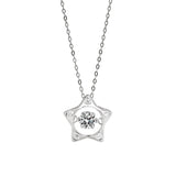YYSUNNY Beating Heart 925 Silver Necklace for Girls