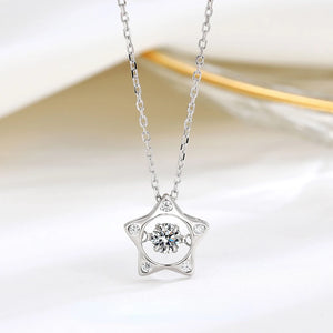 YYSUNNY Beating Heart 925 Silver Necklace for Girls