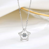 YYSUNNY Beating Heart 925 Silver Necklace for Girls