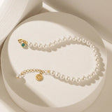 Shell Pearl Beads Bracelet 925 Silver Chain Lucky Character Jewelry