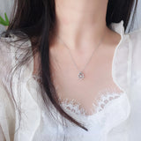 925 Sterling Silver Crown Pendant Necklace for Women