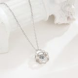 925 Sterling Silver Crown Pendant Necklace for Women