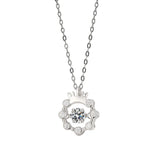 925 Sterling Silver Crown Pendant Necklace for Women