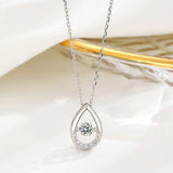 YYSUNNY Water Drop 925 Silver Pendant Necklace Women Gift Dropship