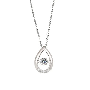 YYSUNNY Water Drop 925 Silver Pendant Necklace Women Gift Dropship