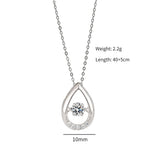 YYSUNNY Water Drop 925 Silver Pendant Necklace Women Gift Dropship