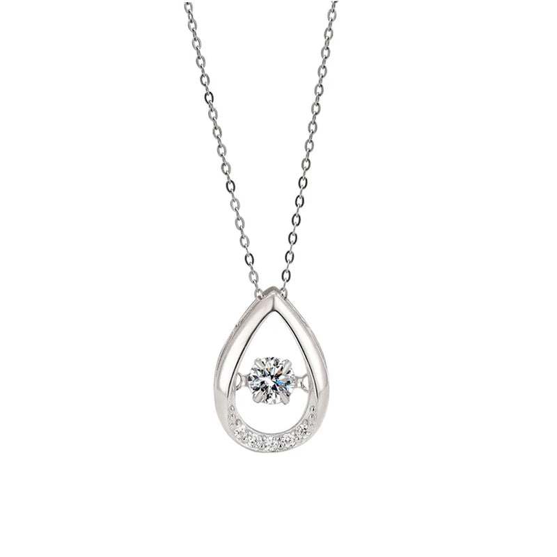 YYSUNNY Water Drop 925 Silver Pendant Necklace Women Gift Dropship