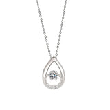 YYSUNNY Water Drop 925 Silver Pendant Necklace Women Gift Dropship