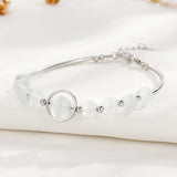Opal Bracelet 925 Sterling Silver Bangle Jewelry Gift