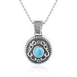 925 Silver Necklace with Zircon Pendant - Birthday Gift