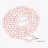 Pink Pearl Necklace for Women Evening Party Accessories