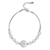 Opal Crystal Bracelet 925 Sterling Silver Bangle Jewelry
