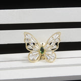 Crystal Butterfly Brooch Pin for Women Zircon Corsage Jewelry Gift