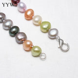 Multicolor Freshwater Pearl Necklace for Women 8-9mm