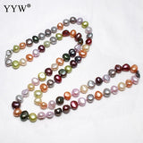 Multicolor Freshwater Pearl Necklace for Women 8-9mm