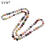 Multicolor Freshwater Pearl Necklace for Women 8-9mm