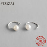 Pure Silver Freshwater Pearl Earrings Baroque Pearl Cufflinks