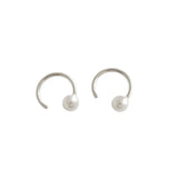 Pure Silver Freshwater Pearl Earrings Baroque Pearl Cufflinks