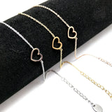 Titanium Steel Heart-Shaped Bracelet YZX53