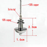 Ya.x Brass Pendant Healing Pyramid Spiritual Reiki Pendulum