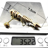 Copper Metal Charms Pendulum Reiki Natural Stone Amulet