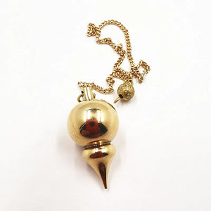 Copper Metal Pendulum for Dowsing Charm Reiki Pyramid Chakra Amulet