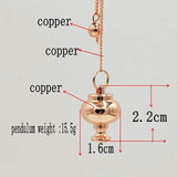 Reiki Healing Pyramid Pendulum Copper Chakra Amulet