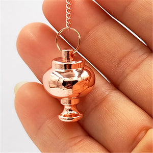 Reiki Healing Pyramid Pendulum Copper Chakra Amulet