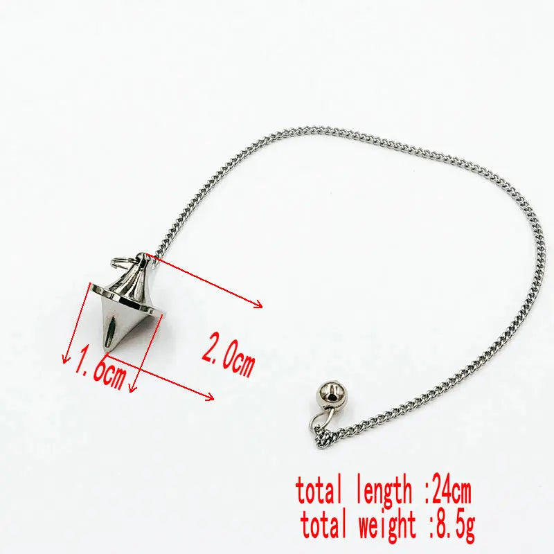 Reiki Metal Copper Pendulum Healing Pyramid Pendant