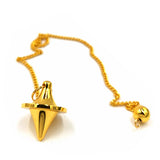 Reiki Metal Copper Pendulum Healing Pyramid Pendant