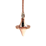 Reiki Metal Copper Pendulum Healing Pyramid Pendant