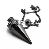Reiki Pendulum Pendant Natural Stone Amulet Healing Crystal Pendant
