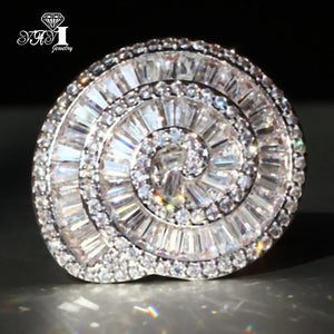 Bohemia Moissanite Zircon Silver Wedding Rings