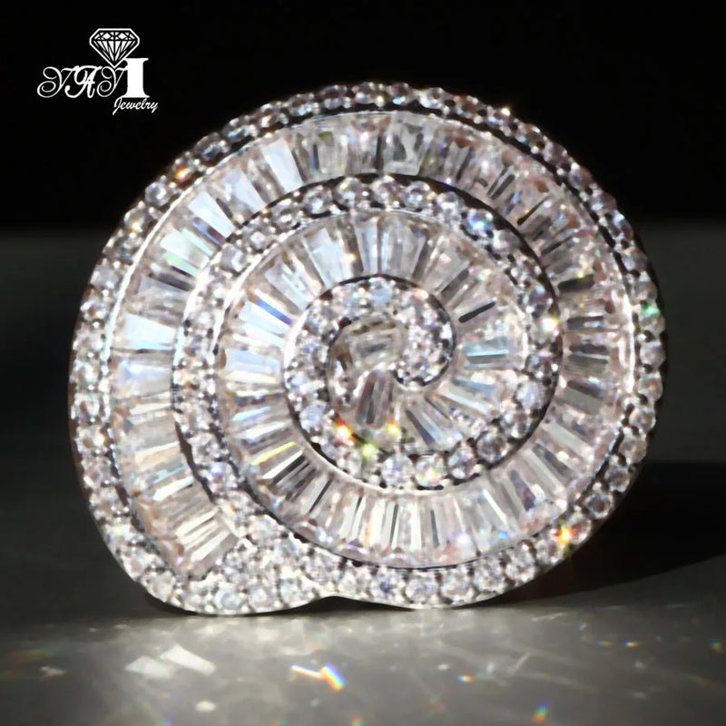 Bohemia Moissanite Zircon Silver Wedding Rings