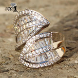 YaYI Top Gemstones Moissanite CZ Silver Engagement Wedding Rings