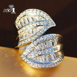 YaYI Top Gemstones Moissanite CZ Silver Engagement Wedding Rings