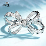 YaYI Jewelry Christmas Present Princess Cut Zircon Silver Rings