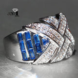 YaYI Princess Cut 3.6 Zircon Silver Engagement Ring