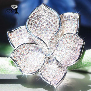 YaYI Princess Cut Zircon Silver Engagement Wedding Rings for Woman